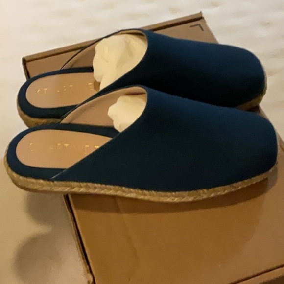 Stuart Weitzman Shoes - STUART WEITZMAN - Dree Slide/Espadrille, Navy, 8